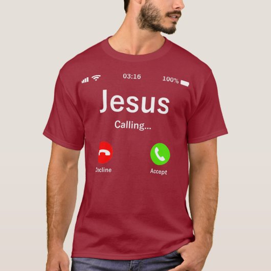 Jesus ruft Christlich T-Shirt (Vorderseite)
