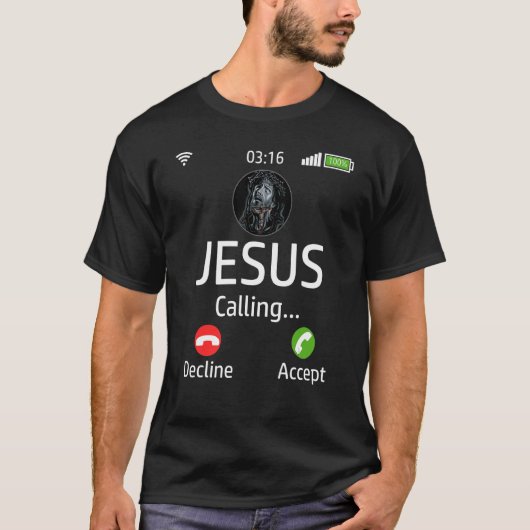 Jesus ruft Christlich T-Shirt (Vorderseite)