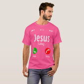 Jesus ruft - Christlich T T-Shirt (Vorne ganz)
