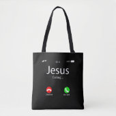 Jesus ruft Christlich Tasche (Vorderseite)