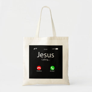 Jesus ruft Christlich Tragetasche