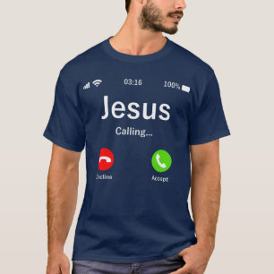 Jesus ruft Christliches Thirt an T-Shirt