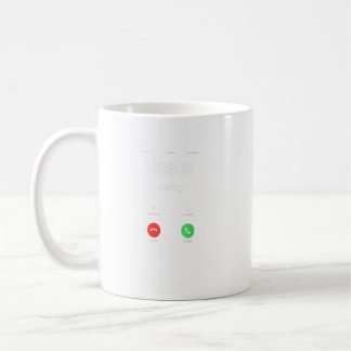 Jesus ruft den Funny Jesus Phone Christlich an Kaffeetasse