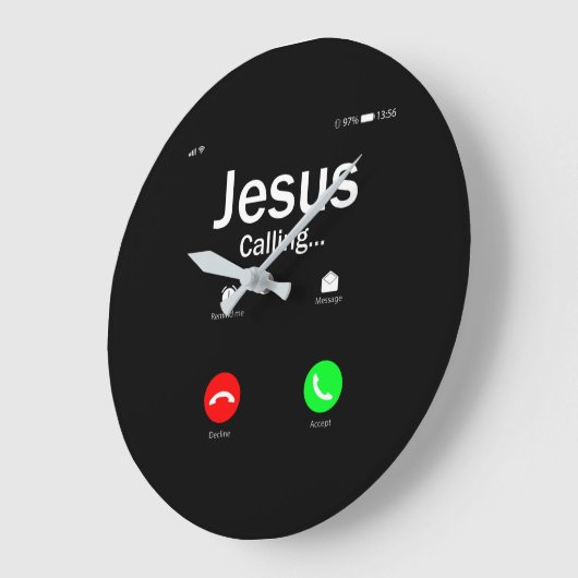 Jesus ruft große wanduhr (Winkel)