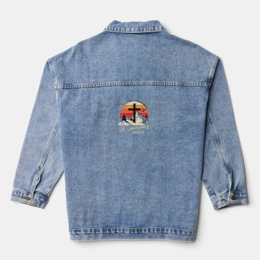 Jesus ruft jeansjacke (Rückseite)