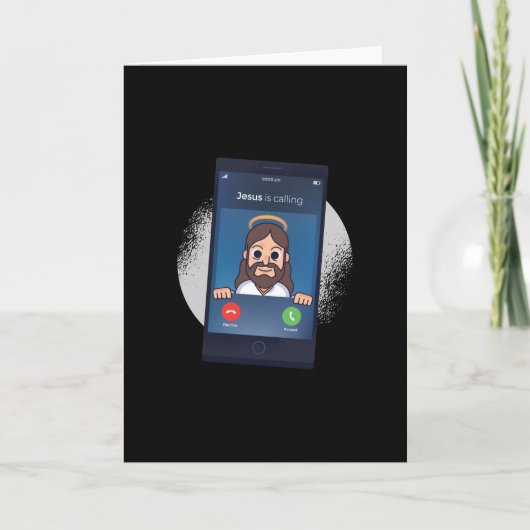Jesus ruft karte (Vorderseite)
