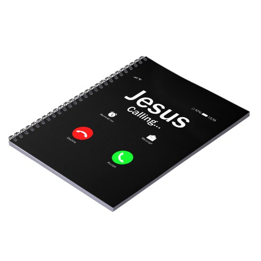 Jesus ruft notizblock (Linke Seite)