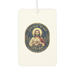 Jesus Ruhestand Vintage-Shirt Christlich Autolufterfrischer
