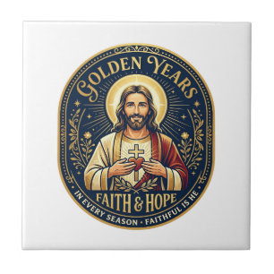 Jesus Ruhestand Vintage-Shirt Christlich Fliese