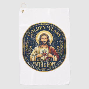 Jesus Ruhestand Vintage-Shirt Christlich Golfhandtuch
