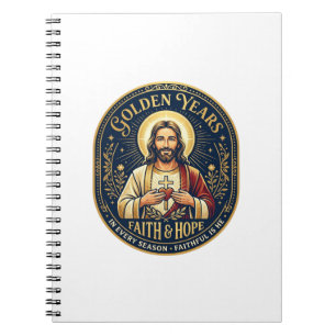 Jesus Ruhestand Vintage-Shirt Christlich Notizblock