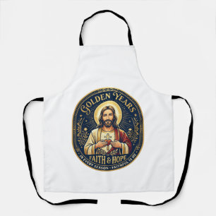 Jesus Ruhestand Vintage-Shirt Christlich Schürze