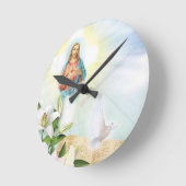 Jesus Runde Wanduhr (Winkel)