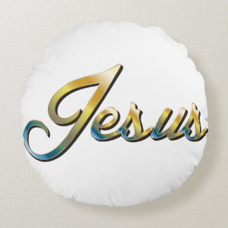Jesus-Rundkissen Rundes Kissen