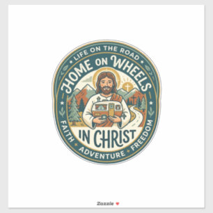 Jesus RV Camper Life Vintage-Shirt Christliches Gr Aufkleber