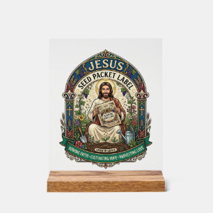 Jesus Saatgut Etikett Jesus Saatgut Christlich Acrylschild