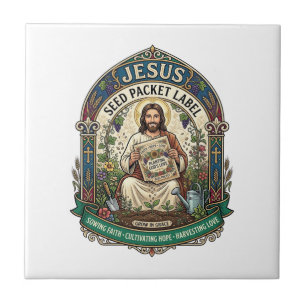 Jesus Saatgut Etikett Jesus Saatgut Christlich Fliese