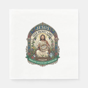 Jesus Saatgut Etikett Jesus Saatgut Christlich Serviette