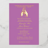 Jesus Sacred Heart Katholic Folieneinladung (Vorderseite)