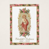 Jesus Sacred Heart Katholische Beerdigung Heilige (Vorderseite)