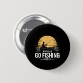 Jesus sagte Go Fischen Christliche Fisherman Bibel Button (Vorne & Hinten)