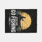 Jesus sagte Go Fischen Christliche Fisherman Bibel Fleecedecke (Vorderseite (Horizontal))