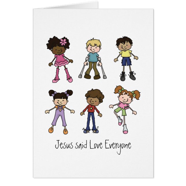 Jesus sagte Liebe jeder Karte (Vorne)