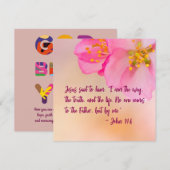 Jesus sagte zu ihm Christliche florale Inspiration (Vorne/Hinten)