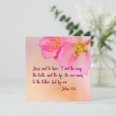 Jesus sagte zu ihm Christliche florale Inspiration (Stehend Vorderseite)