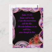 Jesus sagte zu ihr postkarte (Vorne/Hinten)