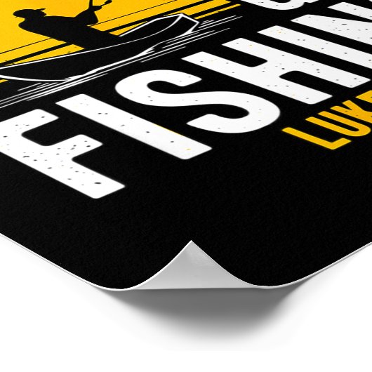 Jesus Said Go Fishing Luke 5-4 Christian Fisherman Poster (Ecke)