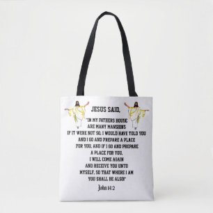 JESUS SAID TOTE BAG TASCHE