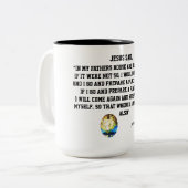 JESUS SAID   ZWEIFARBIGE TASSE (Vorderseite Links)