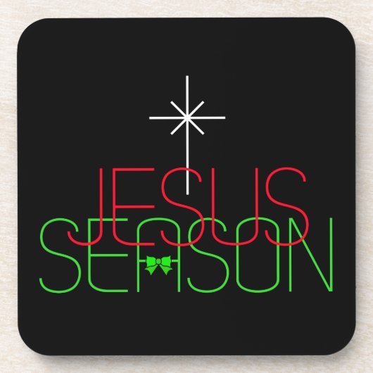 Jesus-Saison Getränkeuntersetzer (Vorderseite)