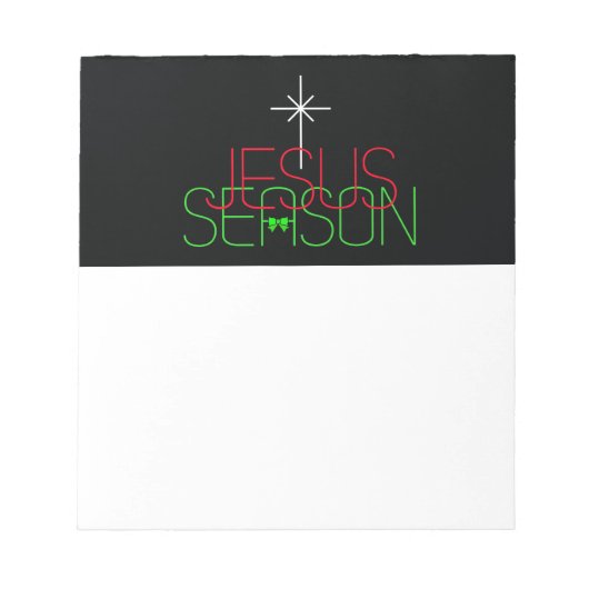 Jesus-Saison Notizblock (Vorderseite)