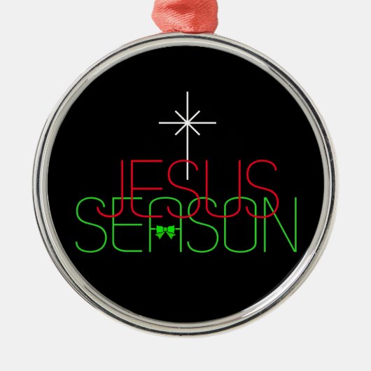 Jesus-Saison Ornament Aus Metall (Vorne)