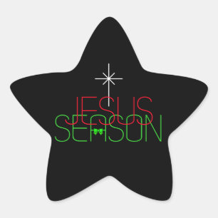 Jesus-Saison Stern-Aufkleber