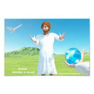 Jesus Salavator e - mundi Fotodruck