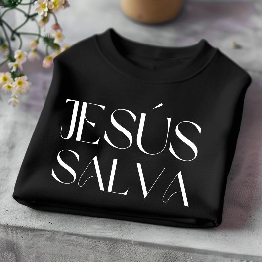 Jesús Salva Christlicher spanischer T - Shirt