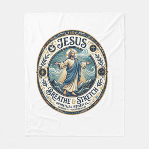 Jesus Sanfte Bewegung Wellness-Shirt Glauben basie Fleecedecke
