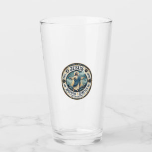 Jesus Sanfte Bewegung Wellness-Shirt Glaubensbasie Glas