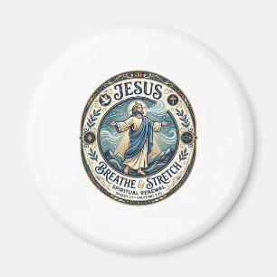 Jesus Sanfte Bewegung Wellness-Shirt Glaubensbasie Magnet