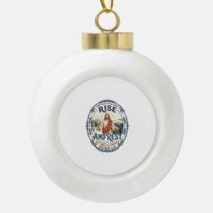Jesus Sauerteig-Brot-Community-Shirt Glaube basier Keramik Kugel-Ornament