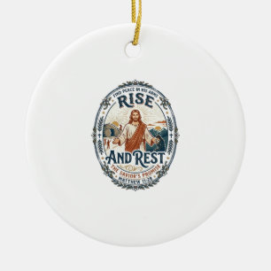 Jesus Sauerteig-Brot-Community-Shirt Glaube basier Keramik Ornament