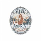 Jesus Sauerteig Brot Gemeinschaftsshirt Glaube bas Aufkleber (Vorderseite)