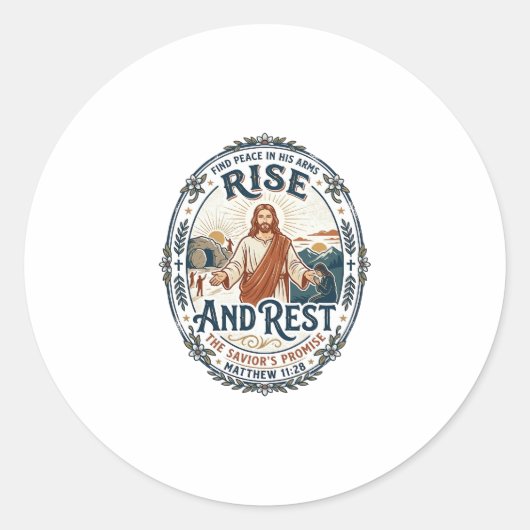 Jesus Sauerteig Brot Gemeinschaftsshirt Glaube bas Runder Aufkleber (Vorderseite)