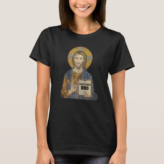 Jesus Saves Bro Christian Religion T-Shirt (Vorderseite)