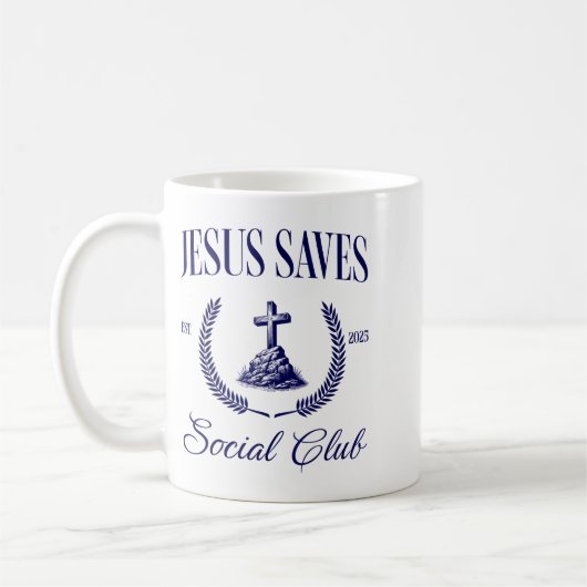 Jesus Saves Christian Women Kaffeetasse (Links)