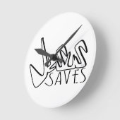 JESUS SAVES GRAFFITI  RUNDE WANDUHR (Winkel)