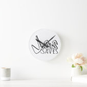 JESUS SAVES GRAFFITI  RUNDE WANDUHR (Zuhause)